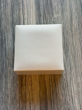 Pandora Cream Gift Jewelry Box with Embossed Logo